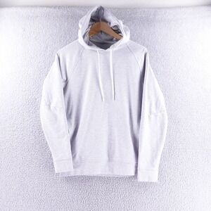 Lululemon City Sweat Pullover Hoodie Heathered Light Grey XS Performance Stretch